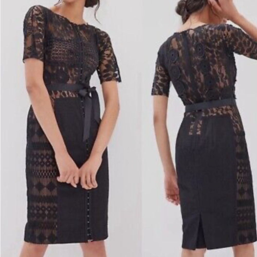 Byron Lars Beguile lace cocktail dress